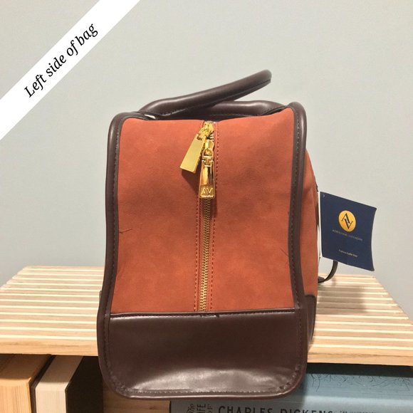 Adrienne Vittadini Duffle Bag (British Tan: AV-1802: Fuax Suede) *Never Used - Picture 3 of 16